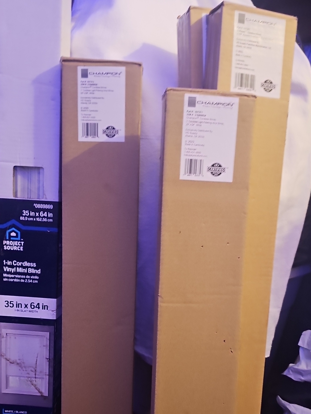 Packaged Window Blinds - White